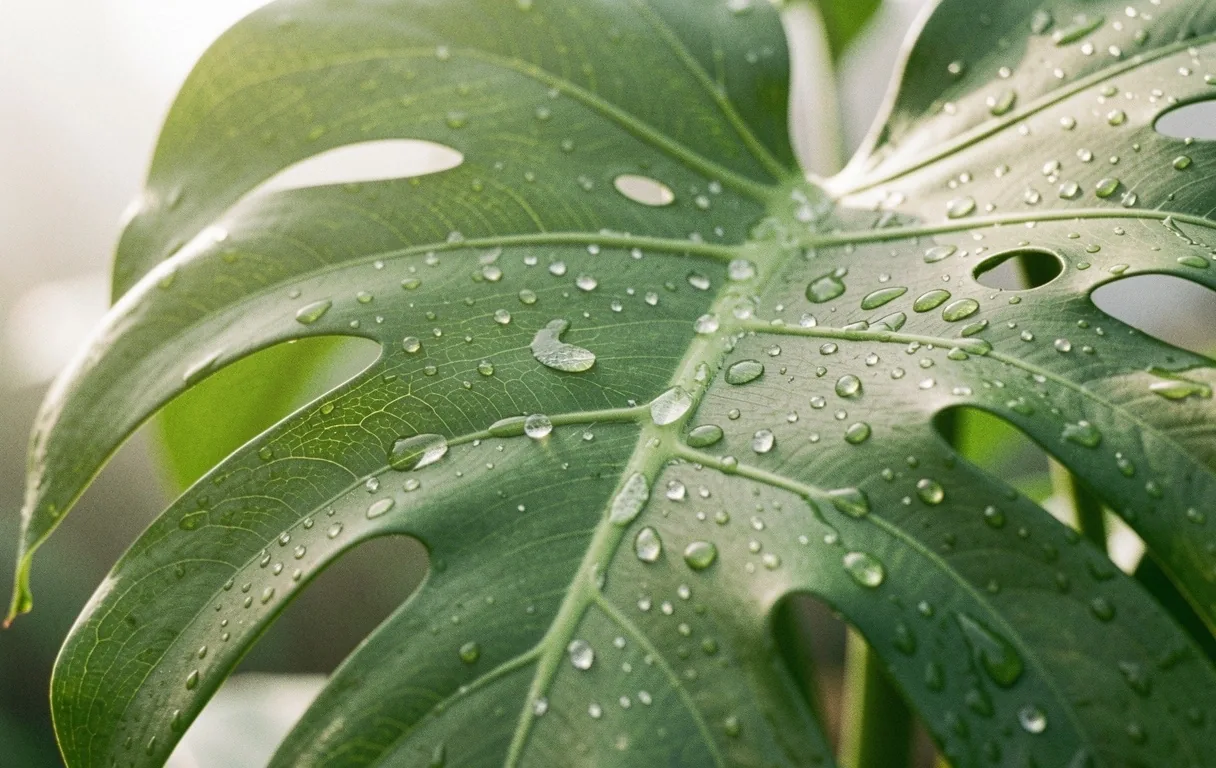 Botanical leaf detail